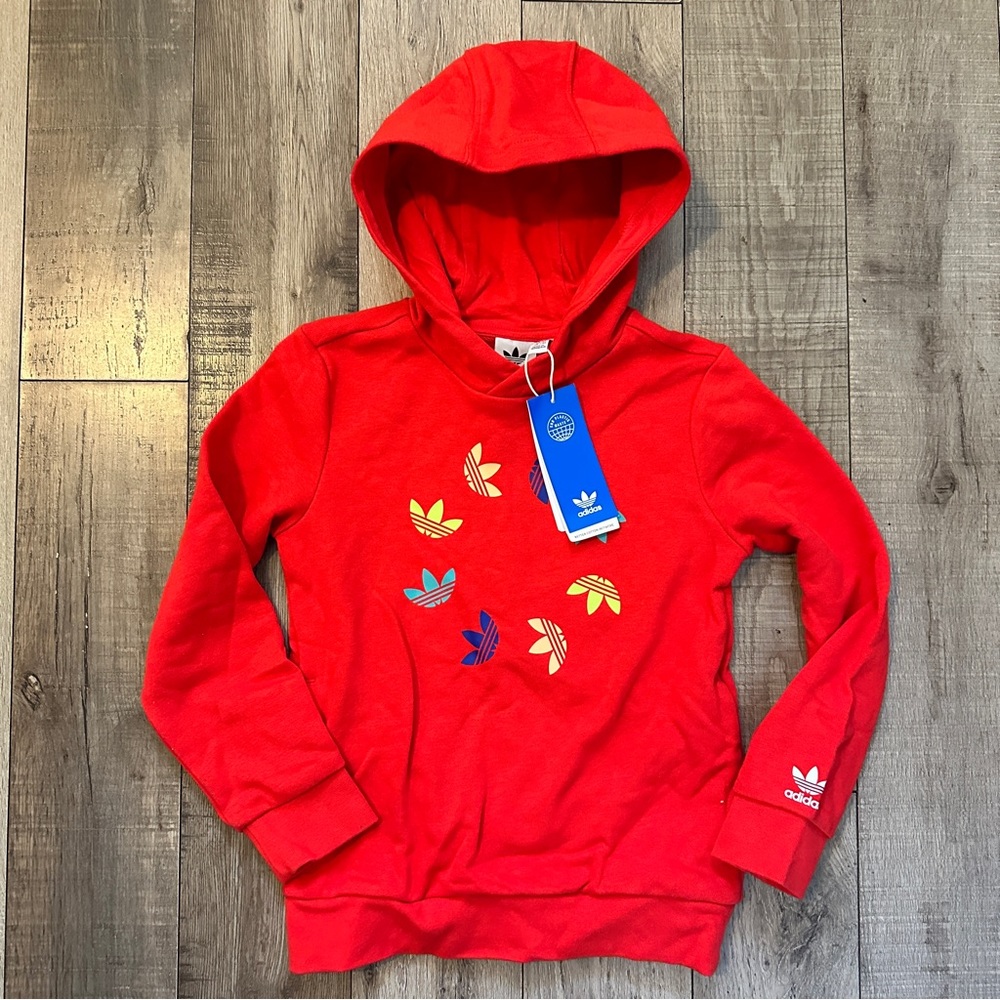 NWT Adidas Hoodie Kids XS Red
